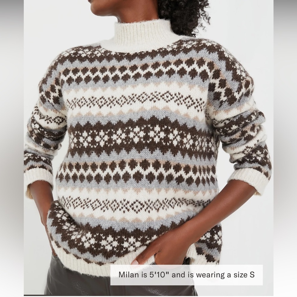 Brown and Grey Fair Isle Loch Sweater